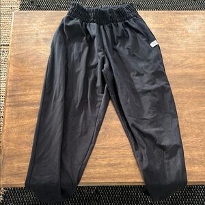 Five Black joggers YXL